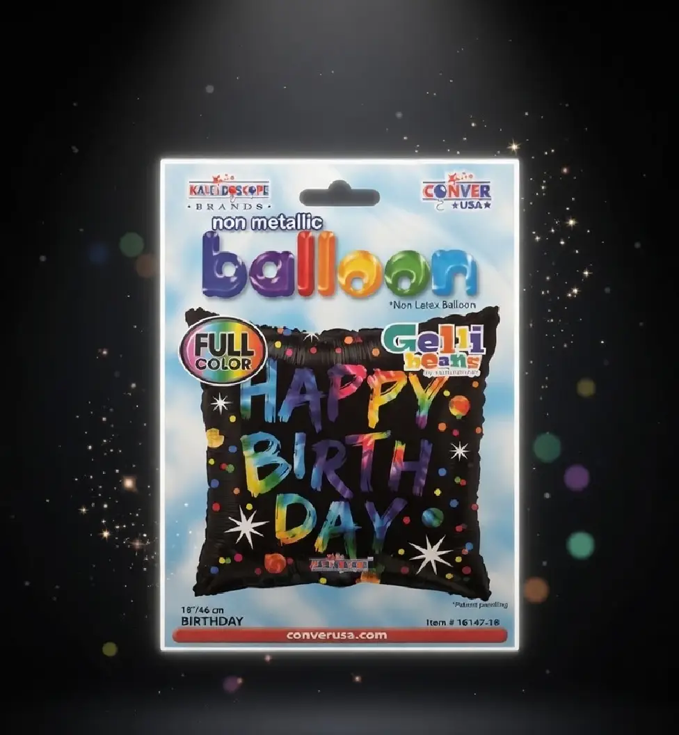 Conver Colorful Spots Non Foil Balloon