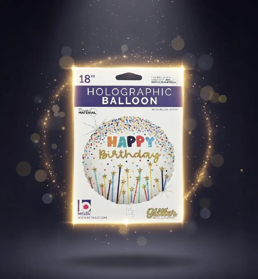 Happy Birthday Stars Balloon