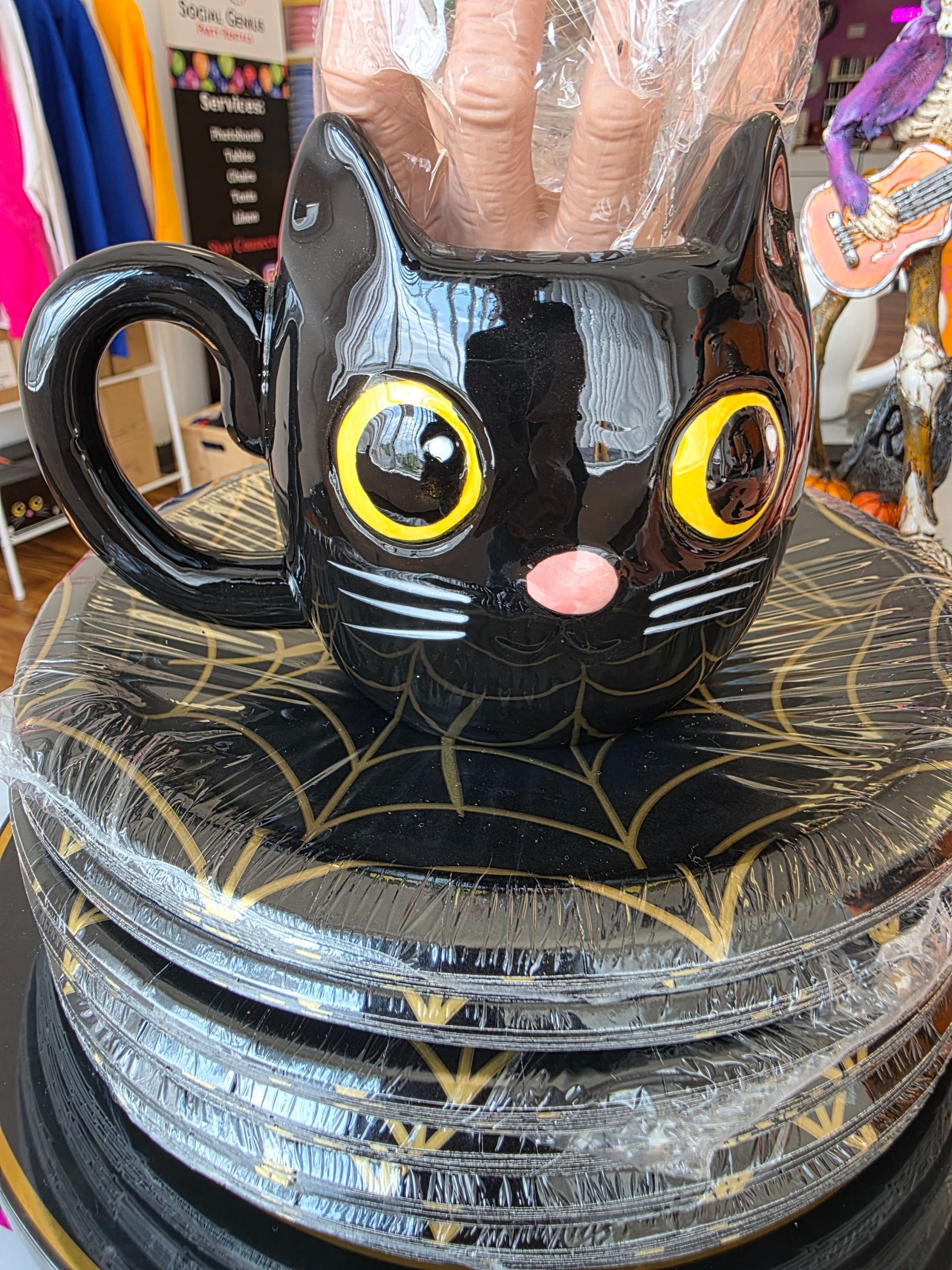 BLACK CAT MUG