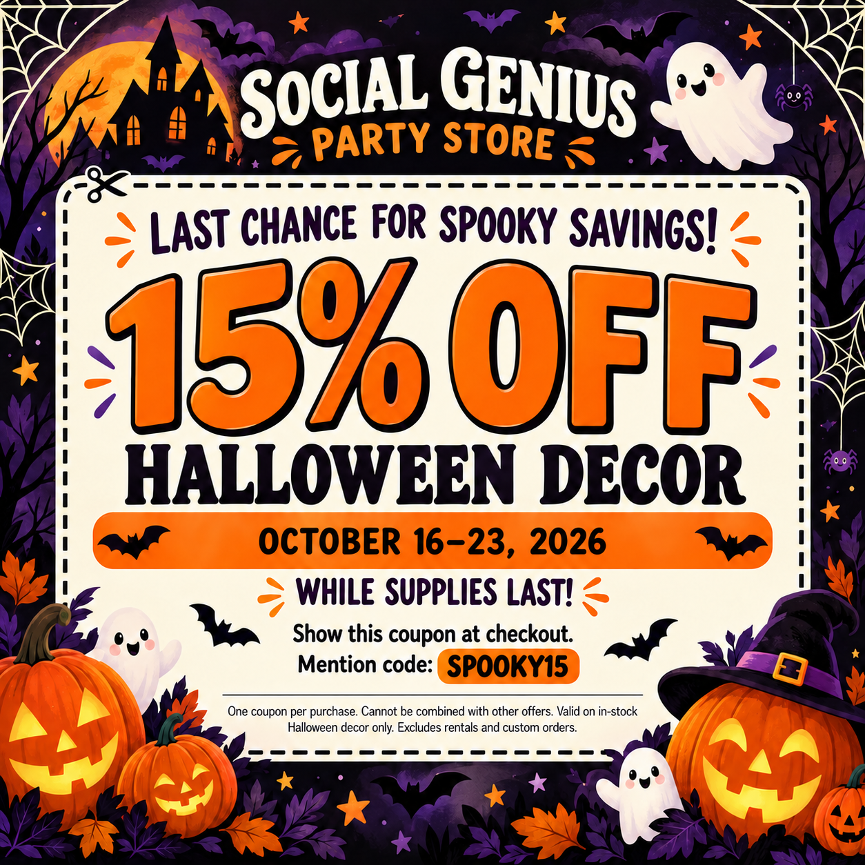HALLOWEEN SALE!