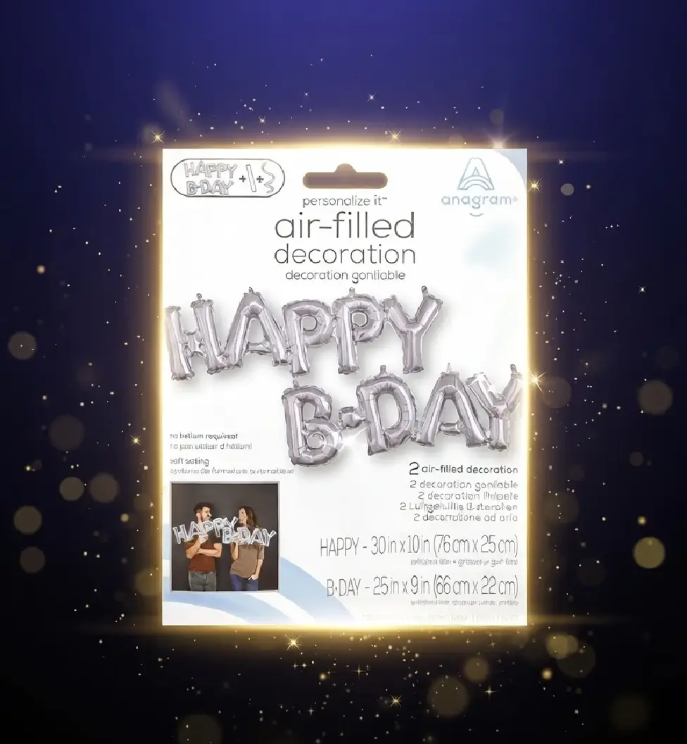 Happy birthday phase silver